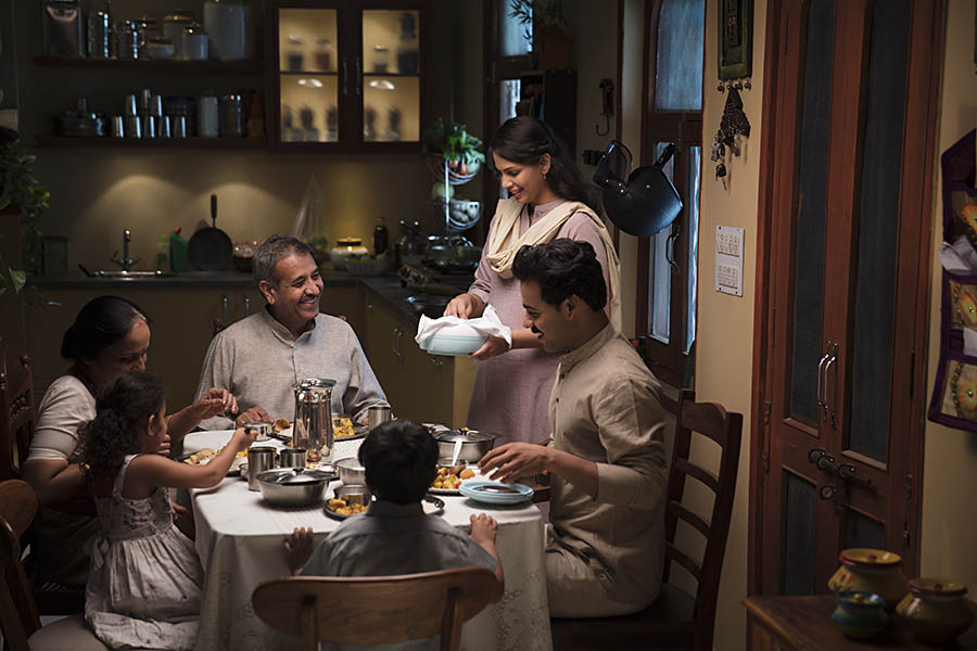 Residents gathered at a community event in Regent Town