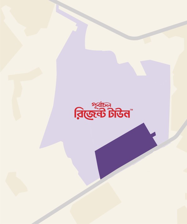 Masterplan overview rendering of Purbachal Regent Town